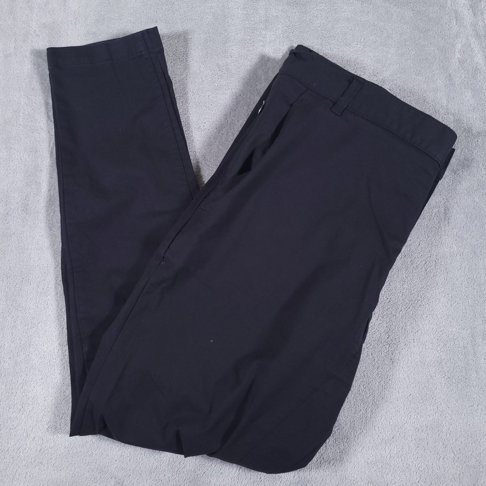 Zanerobe Pants Mens 36 Black Slim Tapered Chino Stretch Cotton Nylon Casual‎